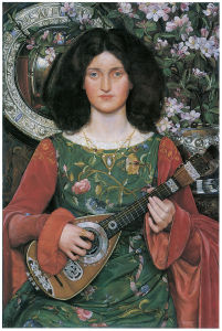 Картина женщина с инструментом (pf-23)