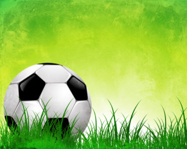 Фотообои мяч поле трава (sport-0000028)