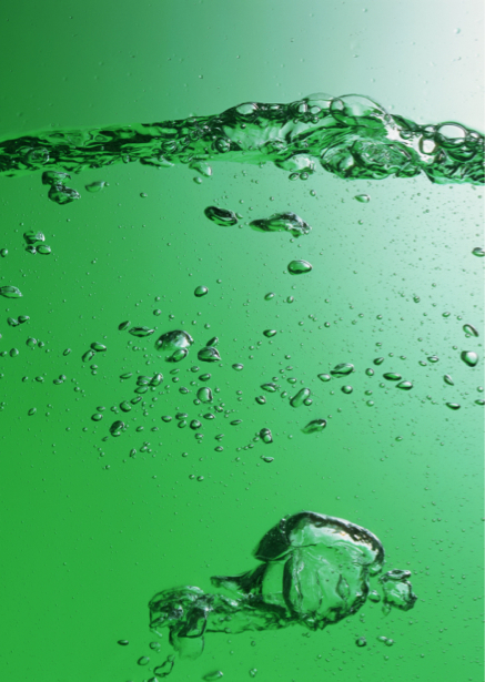 Фотообои зеленые вода пузыри (background-0000124)