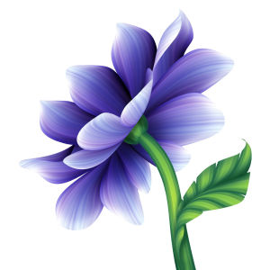Фотошпалери фіолетова квіточка (flowers-754)