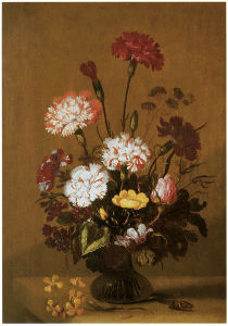 картина натюрморт ваза с цветами (pf-10)