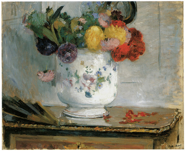 ваза с цветами, георгины Берта Моризо (pf-86)