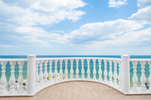 Фотошпалери видом на море з балкона (prg-146)