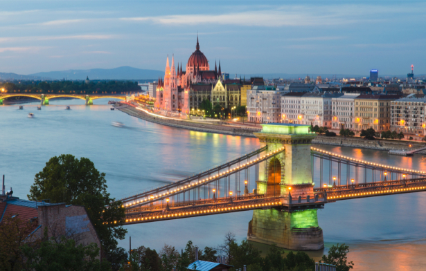 Фотообои Будапешт Венгрия мост Сечени (city-0001328)