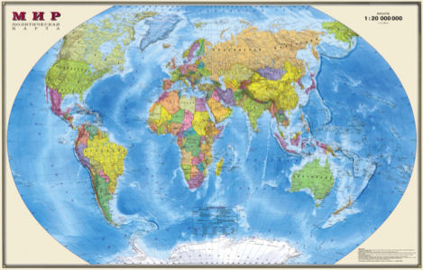 география, карты, карта мира (map-0000017)