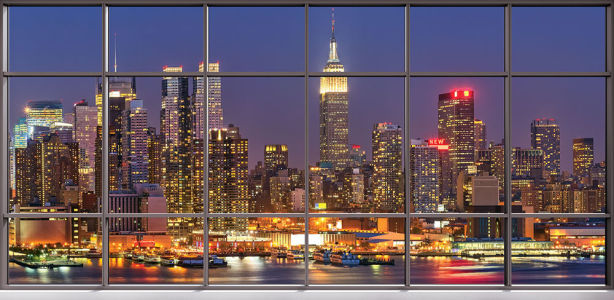 Фотошпалери Панорама Нью-Йорка з Гудзона (win-31)