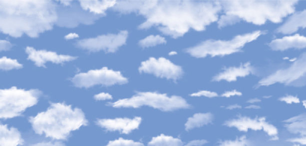 Фотообои перьевые облака в небе (sky-0000064)