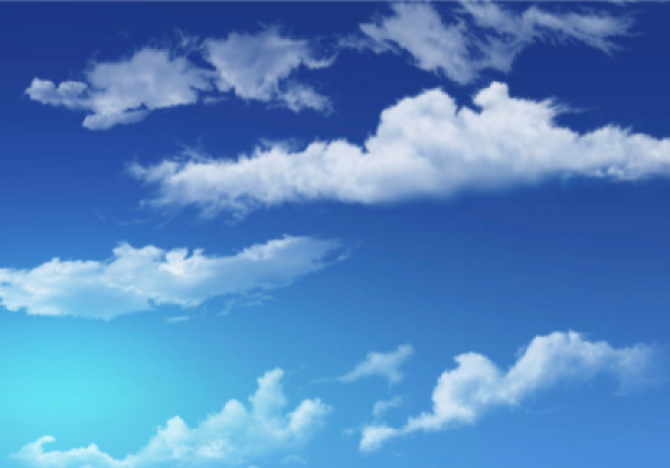 Фотообои голубое небо с облаками 2 (sky-0000110)