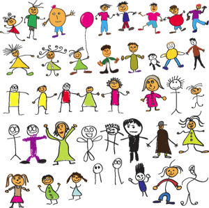 Детские фотообои детские рисунки (children-0000196)
