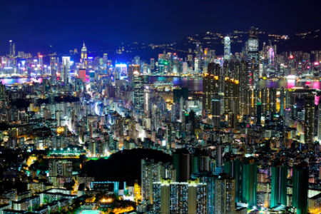 Фотообои Гонконг, здания, город (city-0000198)