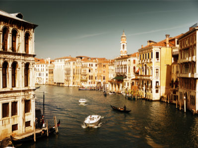Фотообои канал в Венеции Италия (city-0000417)