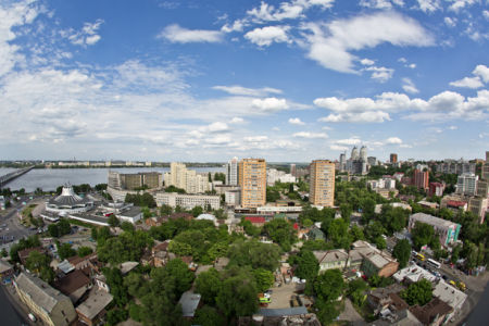 Фотообои Днепропетровск дома Украина (city-0000869)