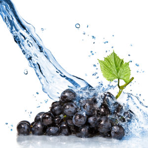 Гроздь винограда в воде фотообои кухня (food-0000208)