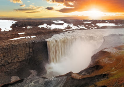 Фотообои водопад в Исландии (nature-0000777)