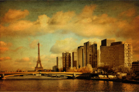 Фотообои Эйфелева башня ретро (retro-vintage-0000181)