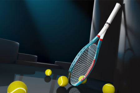 Фотообои с теннисной ракеткой (sport-0000144)