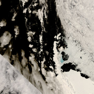 Фотообои NASA облачно и снежно (terra-00244)