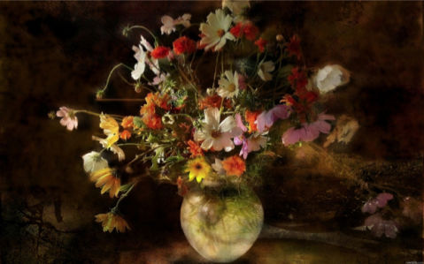 Фото картины цветы Натюрморт с цветами (flowers-0000120)