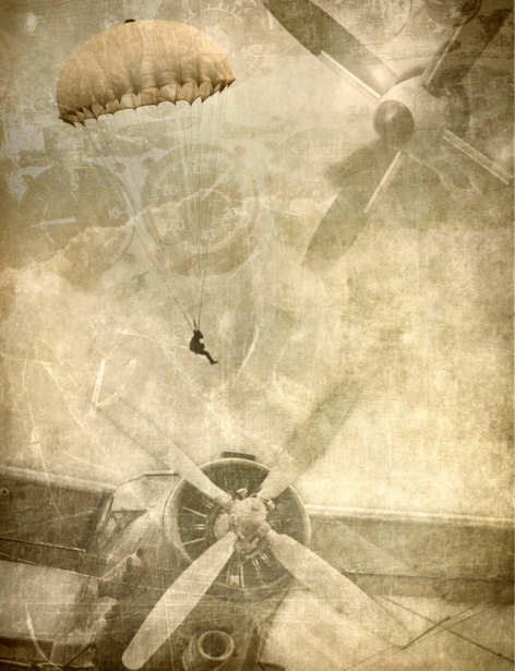 Фотообои старый самолет биплан (transport-0000245)