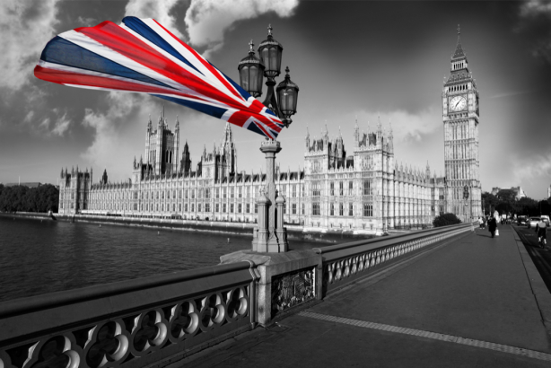 Фотообои флаг Великобритании Лондон (city-0001241)