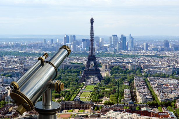 Фотообои Париж вид на город башня (city-0001280)