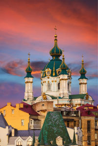 Фотообои Андреевская церковь в Киеве (ukr-35)