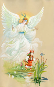 Рисованные обои Ангел (angel-00062)