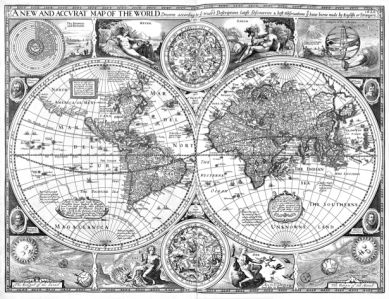 атлас, география, карты, старая карта (map-0000078)