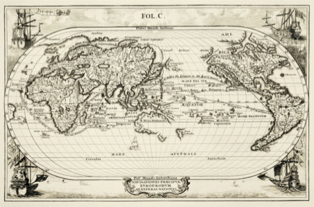 атлас, география, карты, старая карта (map-0000135)
