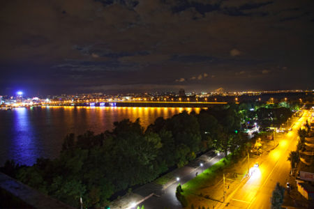 Фотообои Днепропетровск ночной (city-0000922)