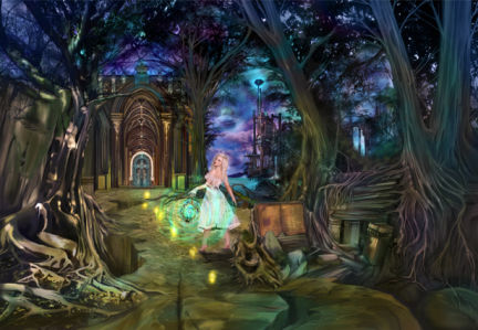 Фотообои фея в сказочном лесу (fantasy-0000011)