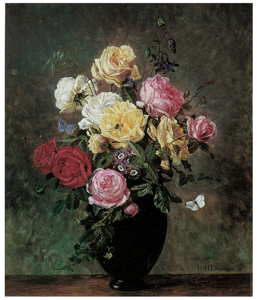 натюрморт с цветами ваза с цветами (pf-62)