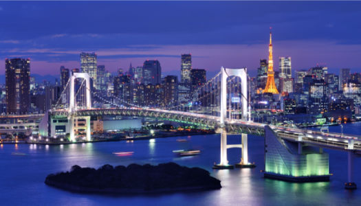 Фотообои Rainbow Bridge Токио (city-0001156)