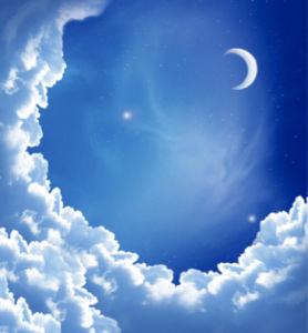 Фотообои луна облака небо (sky-0000035)