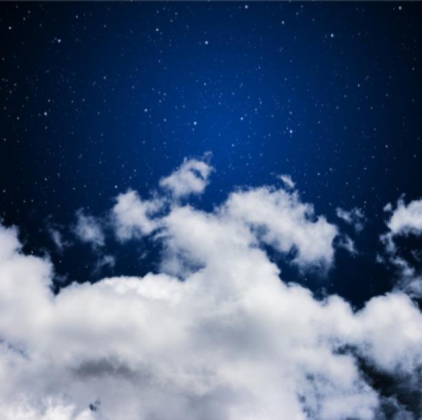Фотообои со звёздами облака небо (sky-0000079)