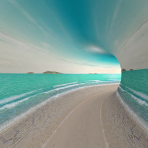 3D фотообои Бесконечное море (3d3)