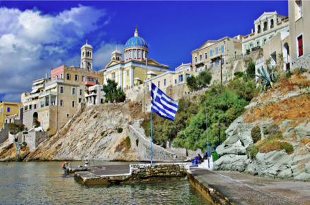 Фотообои Греция остров Сирос (city-0001191)