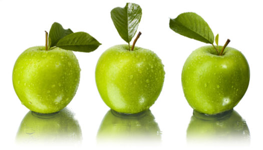 Зеленое яблоко Фотообои для кухни (food-0000192)