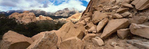 Фотообои горный ландшафт россыпь камней (nature-00350)