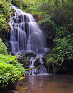 Фотообои горный водопад природа (nature-00391)