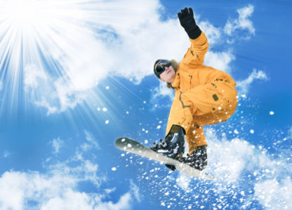 Фотообои сноубордист в прыжке (sport-0000008)
