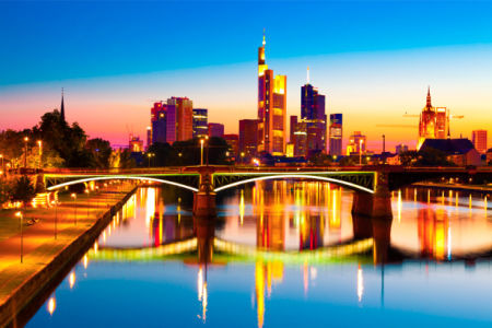 Фотообои Франкфурт на Майне, Германия, мост (city-0000029)