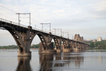 Фотообои Днепр мост Украина (city-0000852)