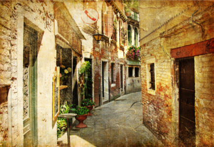 Венеция Фотообои Италия архитектура (retro-vintage-0000154)