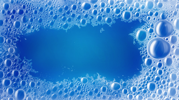 Фотообои на воде пузыри (background-0000120)