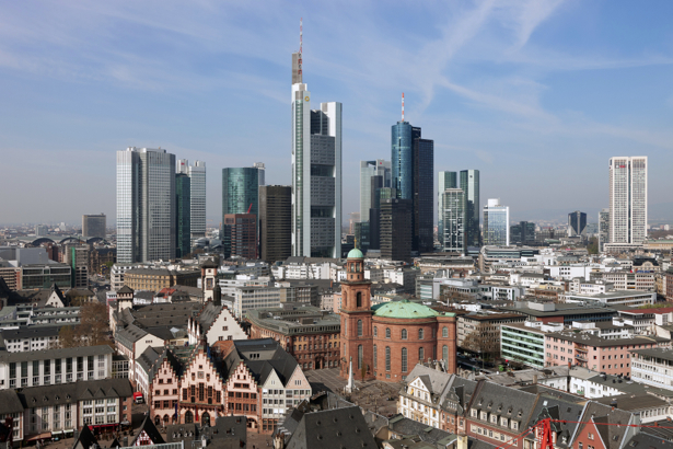 Фотообои небоскрёбы Франкфурта (city-0001095)