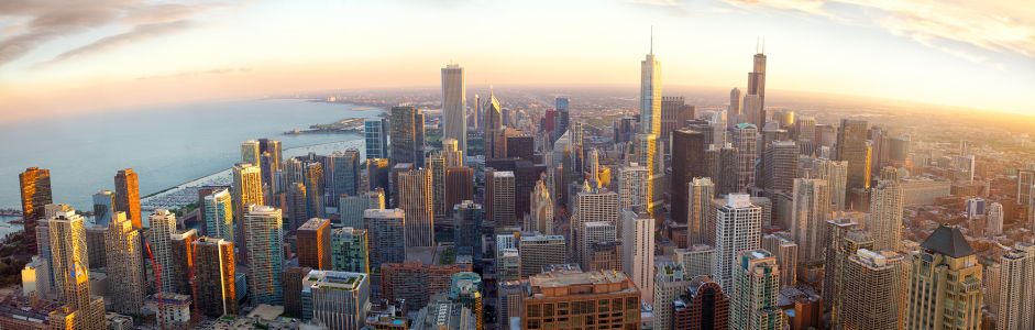 Фотообои Чикаго, штат Иллинойс (panorama-65)