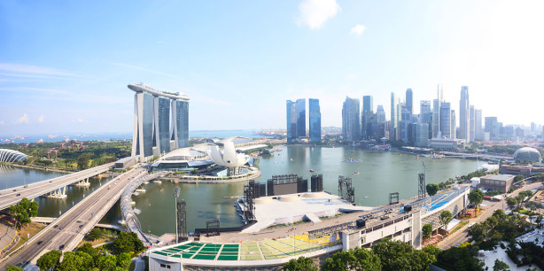 Фотообои Вид на Сингапур (panorama-76)