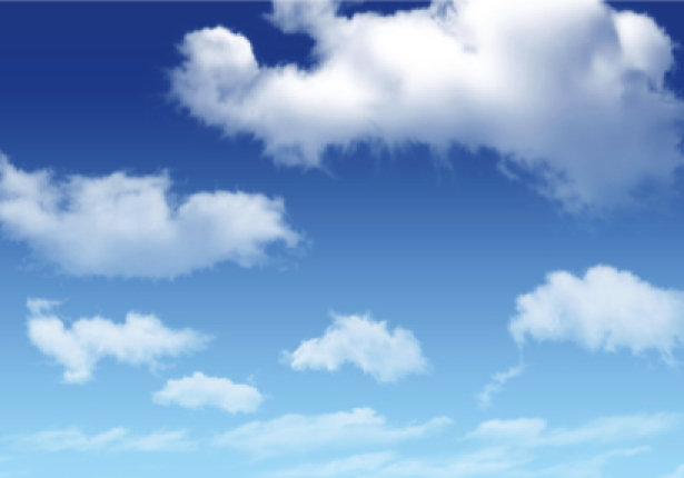 Фотообои голубое небо с облаками (sky-0000120)