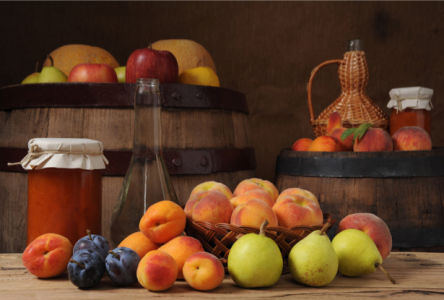 Фотообои в кухню натюрморт с фруктами (food-0000054)